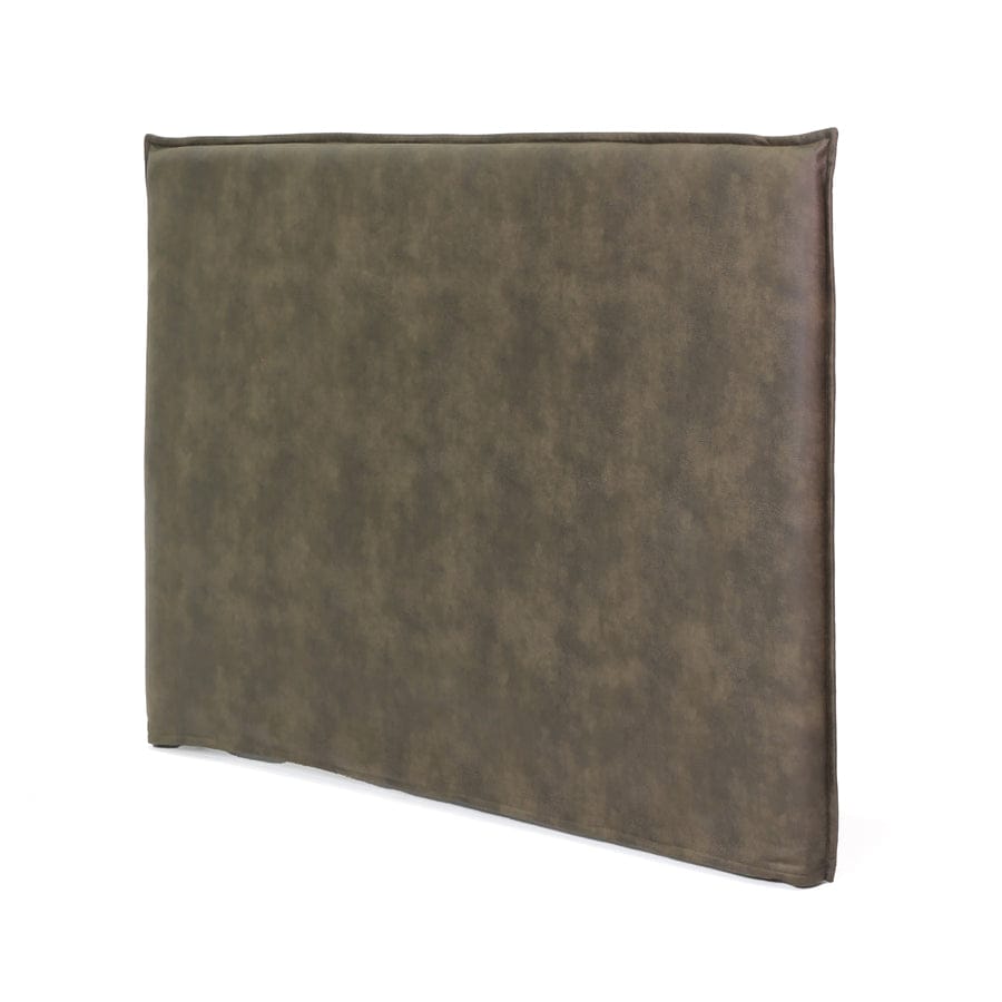 Juno Bedhead with Leatherette Slipcover Double Size Brunswick By Black Mango Interiors