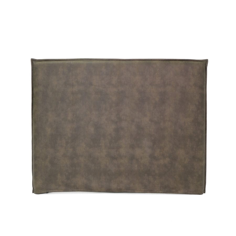 Juno Bedhead with Leatherette Slipcover Double Size Brunswick By Black Mango Interiors