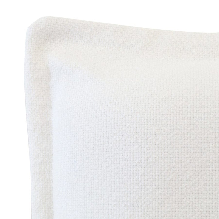 Juno Bedhead with Premium Slipcover Double Size White By Black Mango