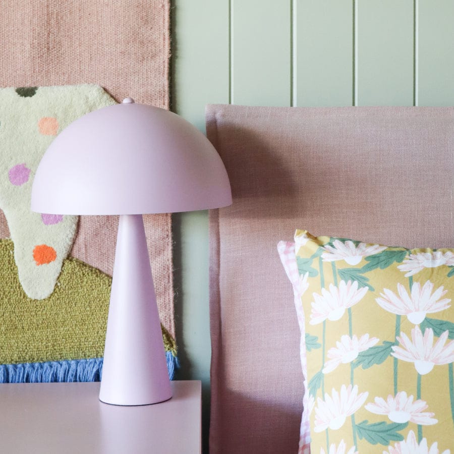 Juno Bedhead with Slipcover Double Size Blush By Black Mango Interiors