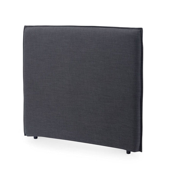 Juno Bedhead with Slipcover Double Size Charcoal By Black Mango