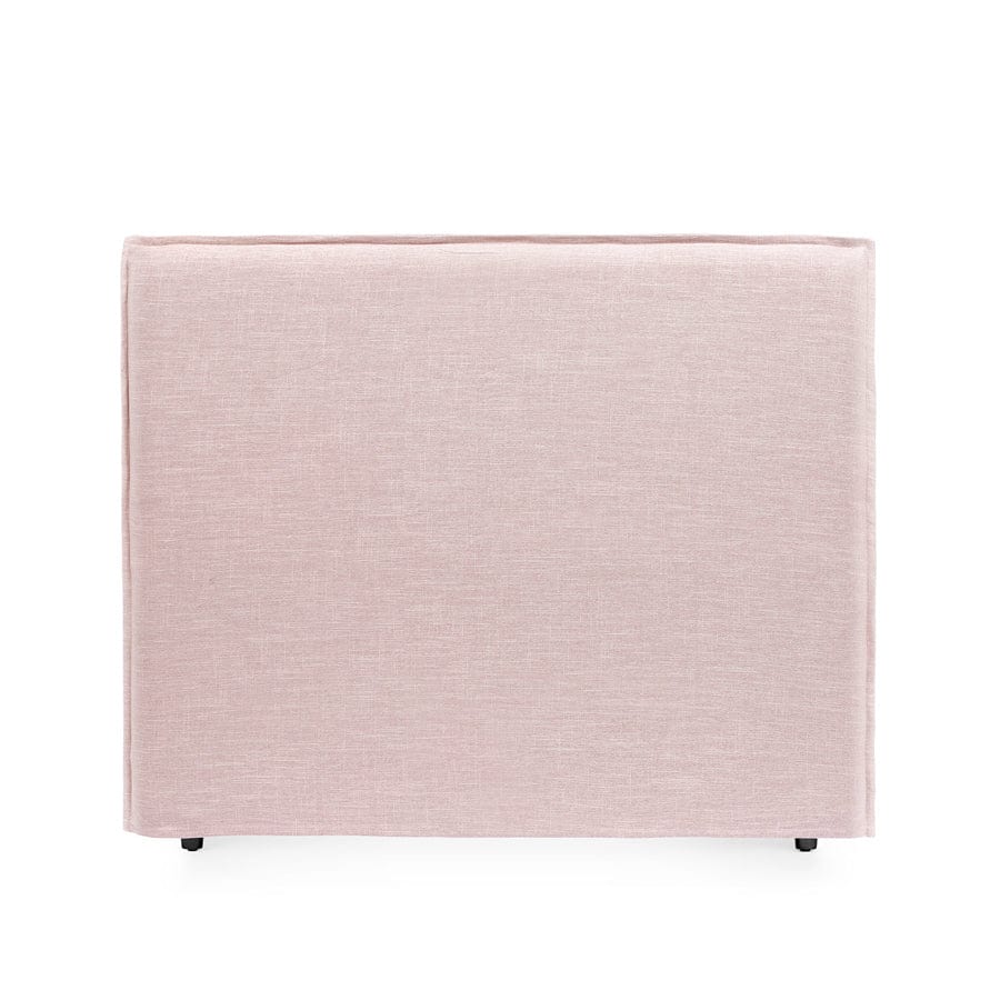 Juno Bedhead with Slipcover Double Size Dusty Pink By Black Mango