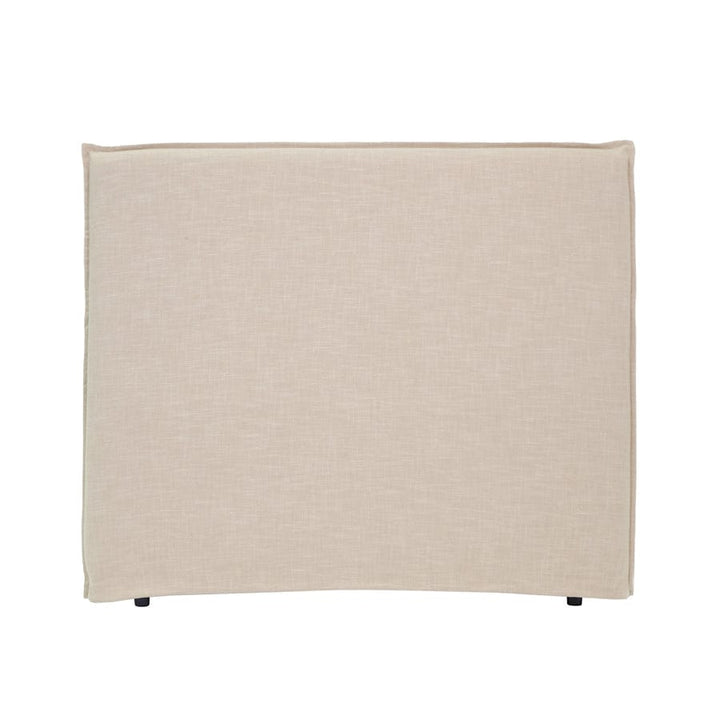 Juno Bedhead with Slipcover Double Size Linen By Black Mango Interiors