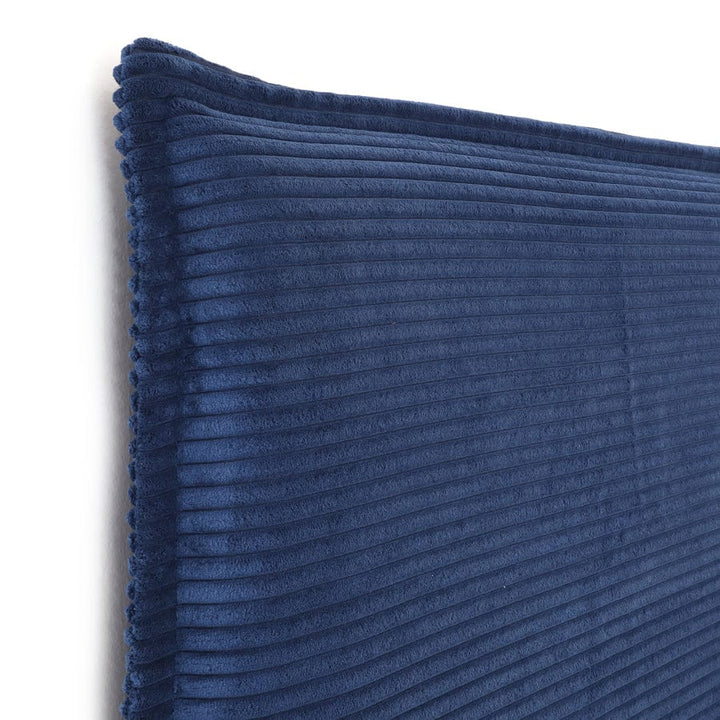 Juno Bedhead with Slipcover Double Size Navy Corduroy By Black Mango