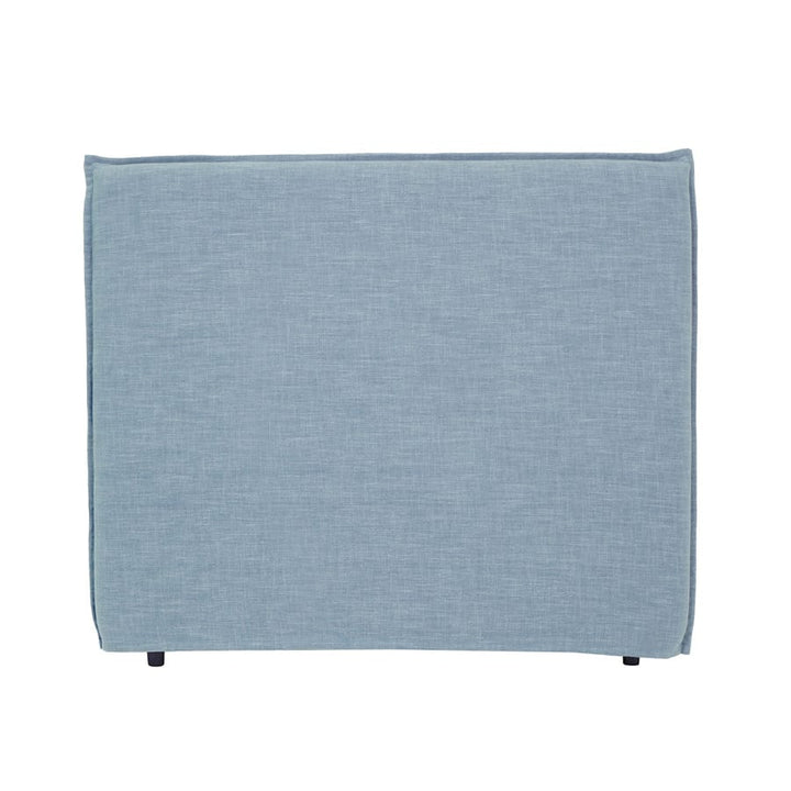 Juno Bedhead with Slipcover Double Size Sky By Black Mango Interiors