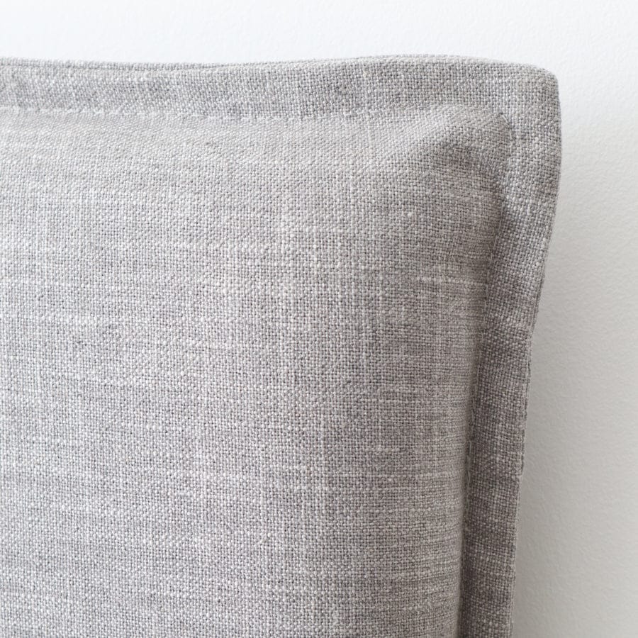 Juno Bedhead with Slipcover Double Size Steel By Black Mango Interiors