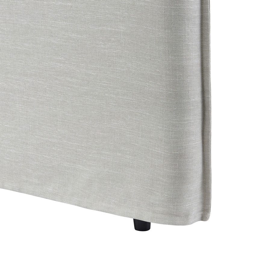 Juno Bedhead with Slipcover Double Size Taupe By Black Mango