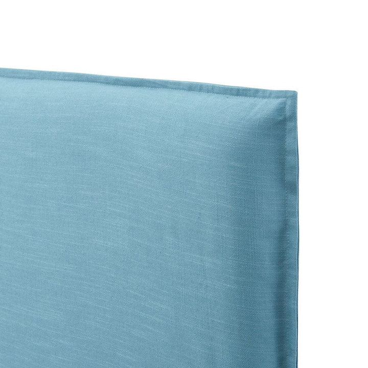 Juno Bedhead with Slipcover Double Size Teal By Black Mango