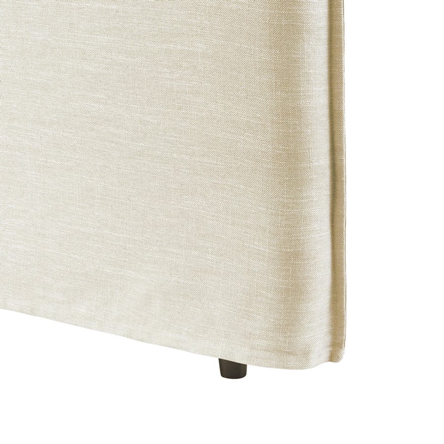 Juno Bedhead with Slipcover Double Size Wheat By Black Mango