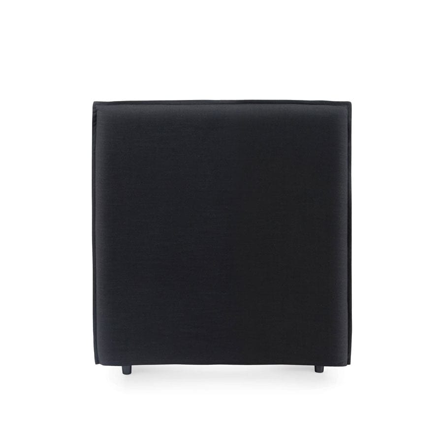 Juno Bedhead with Slipcover King Single Size Black By Black Mango