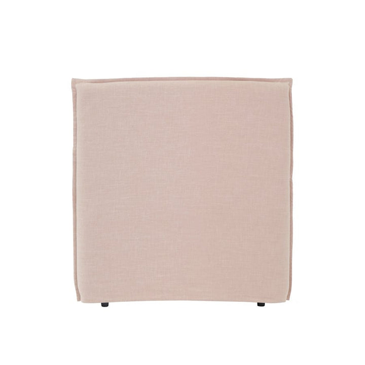 Juno Bedhead with Slipcover King Single Size Blush By Black Mango Interiors