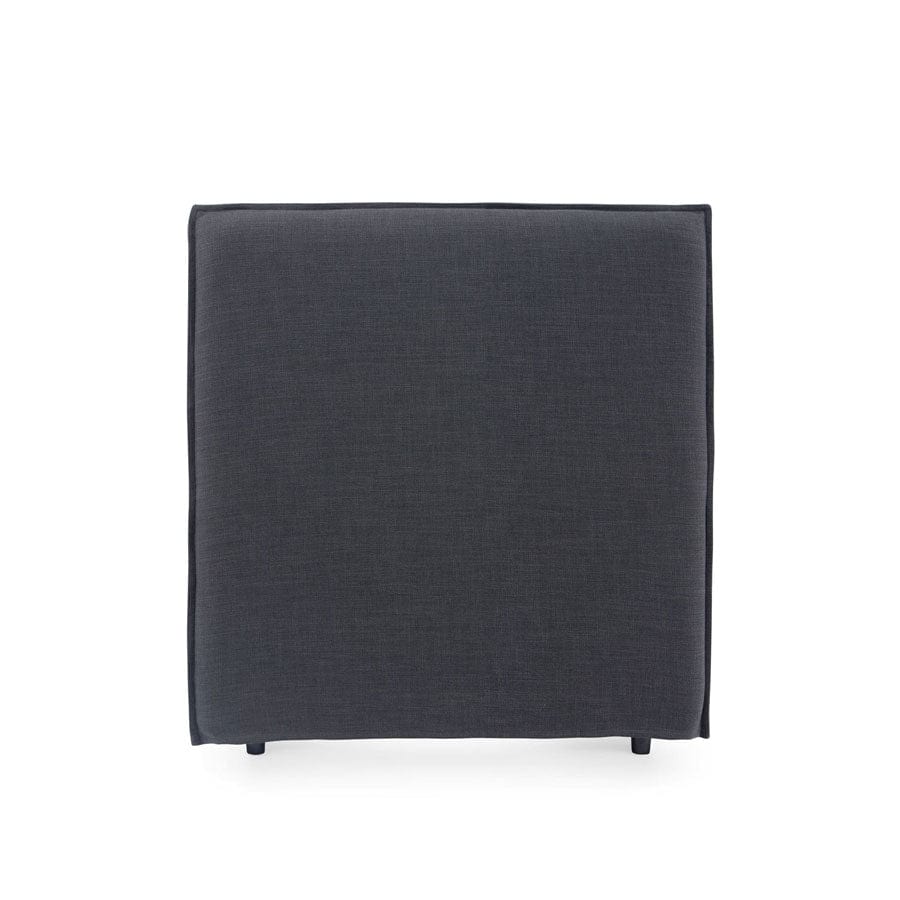 Juno Bedhead with Slipcover King Single Size Charcoal By Black Mango