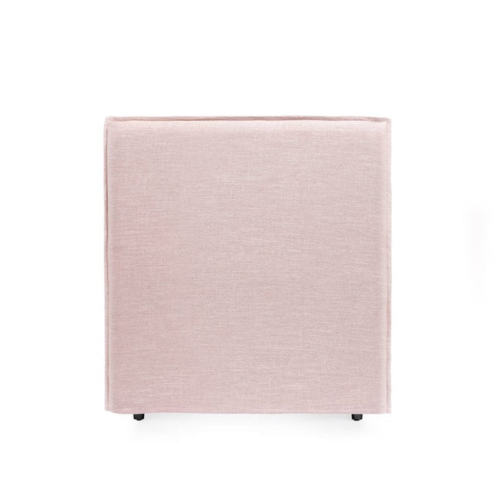 Juno Bedhead with Slipcover King Single Size Dusty Pink By Black Mango