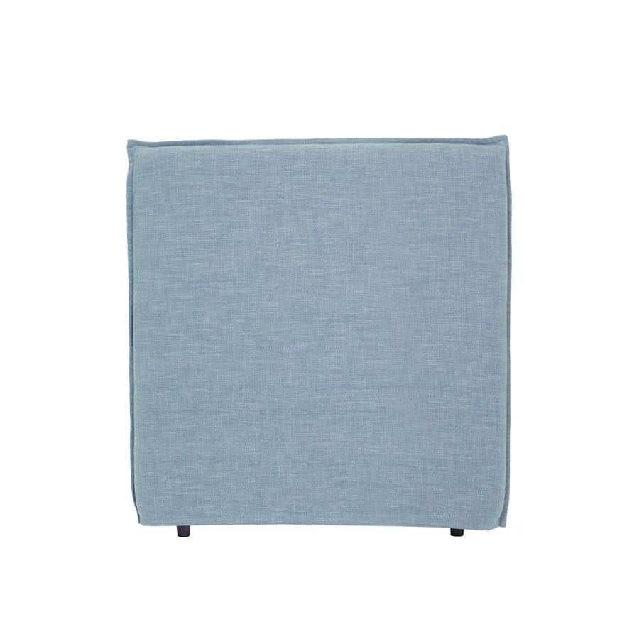 Juno Bedhead with Slipcover King Single Size Sky By Black Mango Interiors
