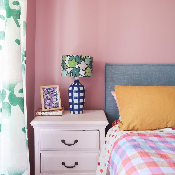 Juno Bedhead with Slipcover King Single Size Sky By Black Mango Interiors