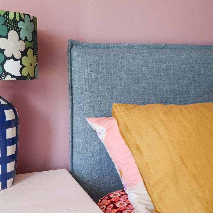 Juno Bedhead with Slipcover King Single Size Sky By Black Mango Interiors