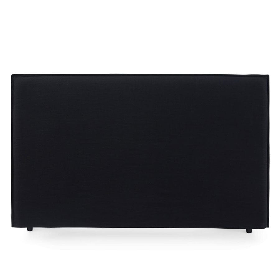 Juno Bedhead with Slipcover King Size Black By Black Mango
