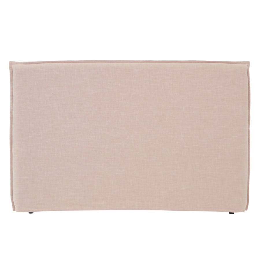 Juno Bedhead with Slipcover King Size Blush By Black Mango Interiors