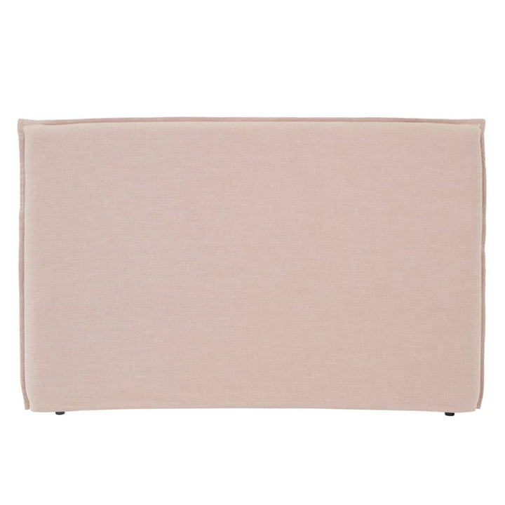 Juno Bedhead with Slipcover King Size Blush By Black Mango Interiors