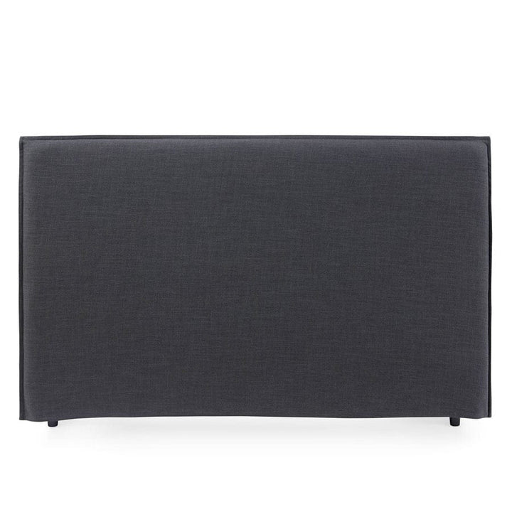 Juno Bedhead with Slipcover King Size Charcoal By Black Mango