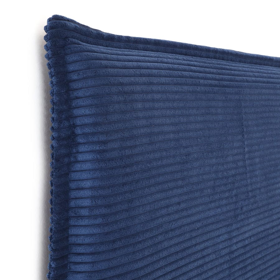 Juno Bedhead with Slipcover King Size Navy Corduroy By Black Mango