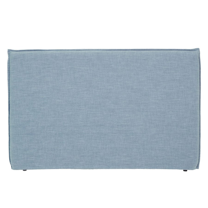 Juno Bedhead with Slipcover King Size Sky By Black Mango Interiors