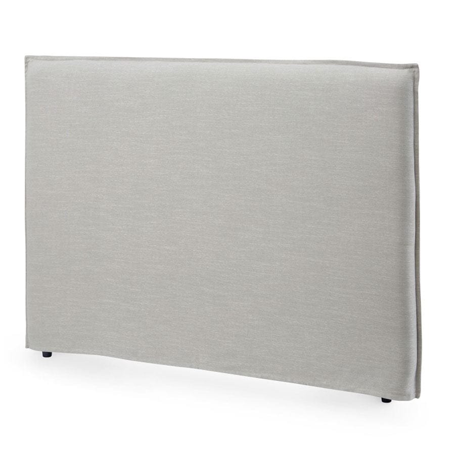 Juno Bedhead with Slipcover King Size Taupe By Black Mango