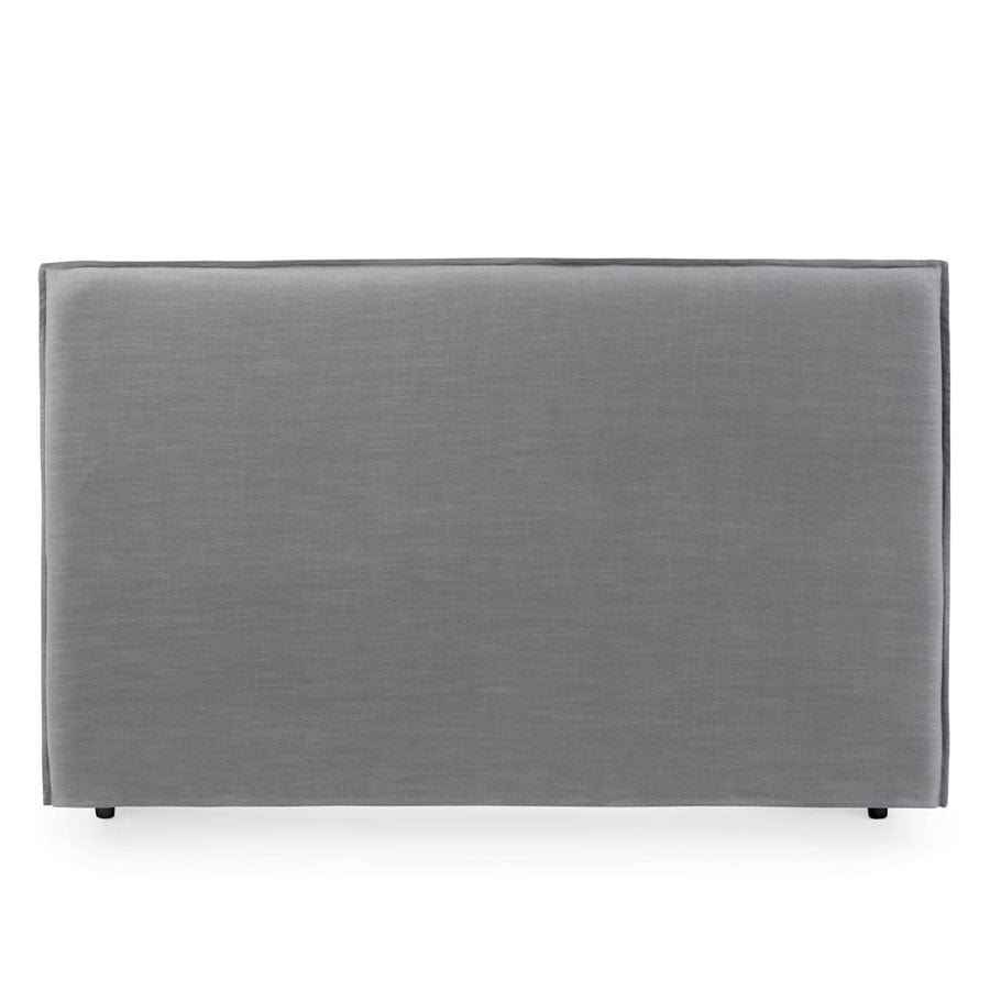 Juno Bedhead with Slipcover King Size Wolf Grey By Black Mango