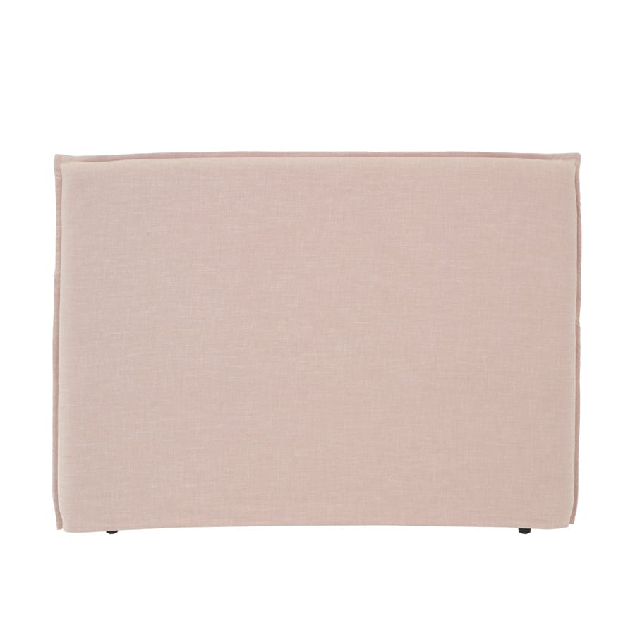 Juno Bedhead with Slipcover Queen Size Blush By Black Mango Interiors