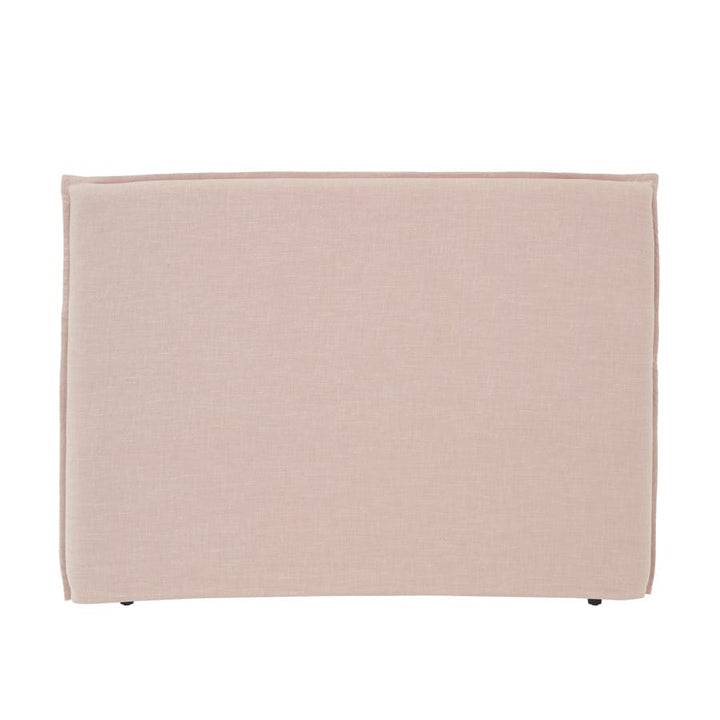Juno Bedhead with Slipcover Queen Size Blush By Black Mango Interiors