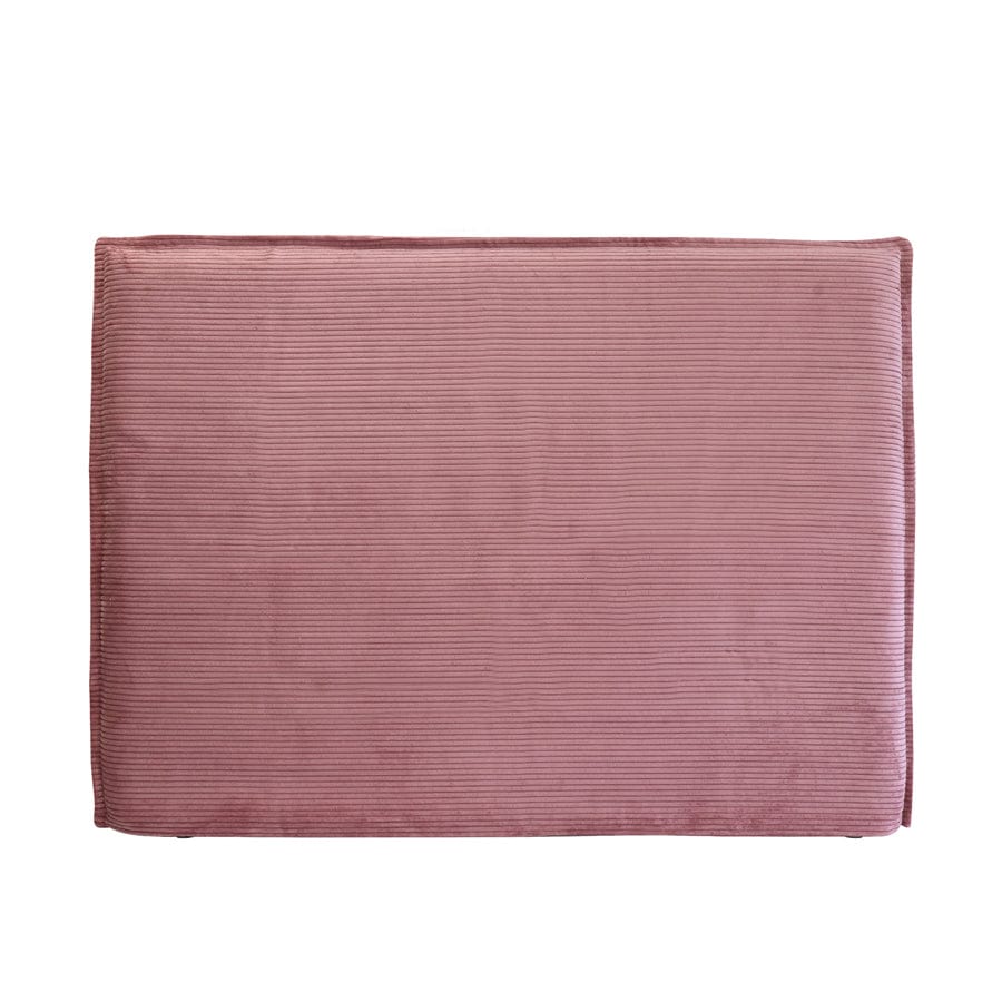 Juno Bedhead with Slipcover Queen Size Blush Corduroy By Black Mango