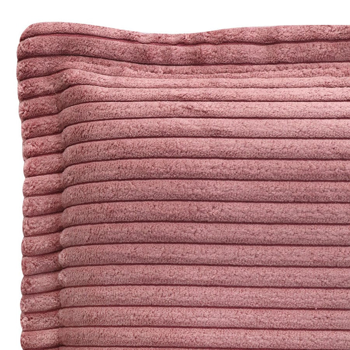 Juno Bedhead with Slipcover Queen Size Blush Corduroy By Black Mango