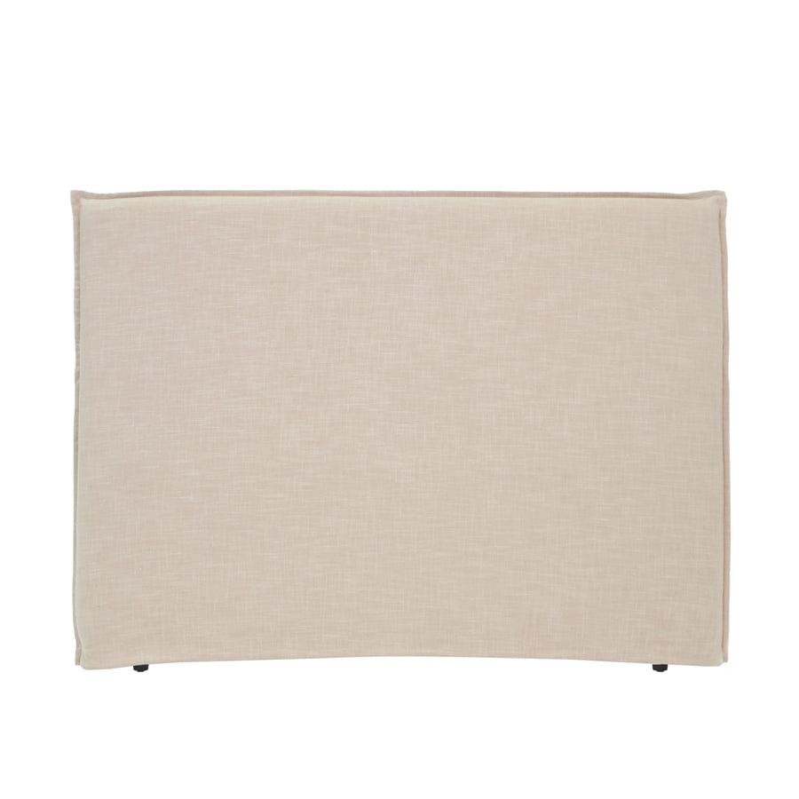Juno Bedhead with Slipcover Queen Size Linen By Black Mango Interiors