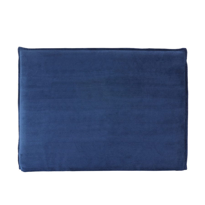 Juno Bedhead with Slipcover Queen Size Navy Corduroy By Black Mango