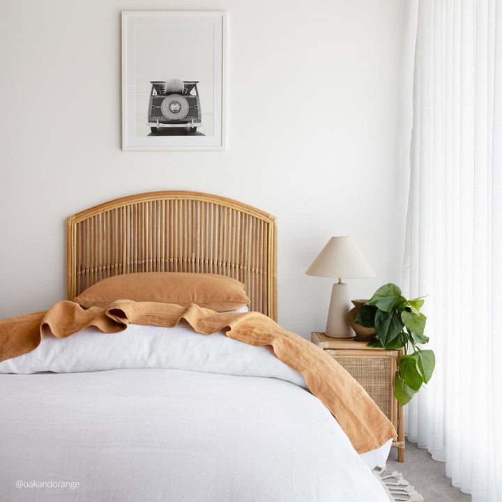 Lennox Rattan Bedside Table By Black Mango Interiors