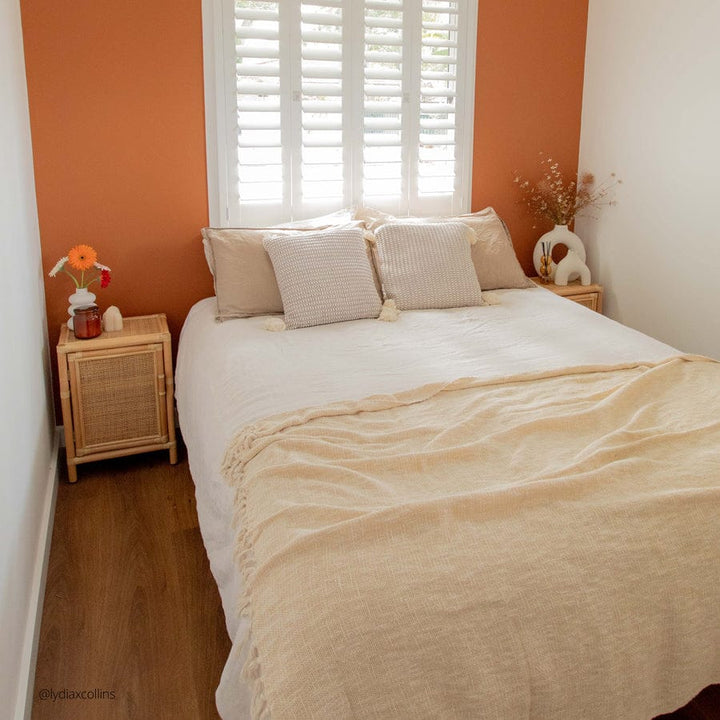 Lennox Rattan Bedside Table By Black Mango Interiors