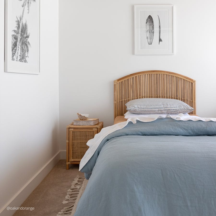 Lennox Rattan Bedside Table By Black Mango Interiors