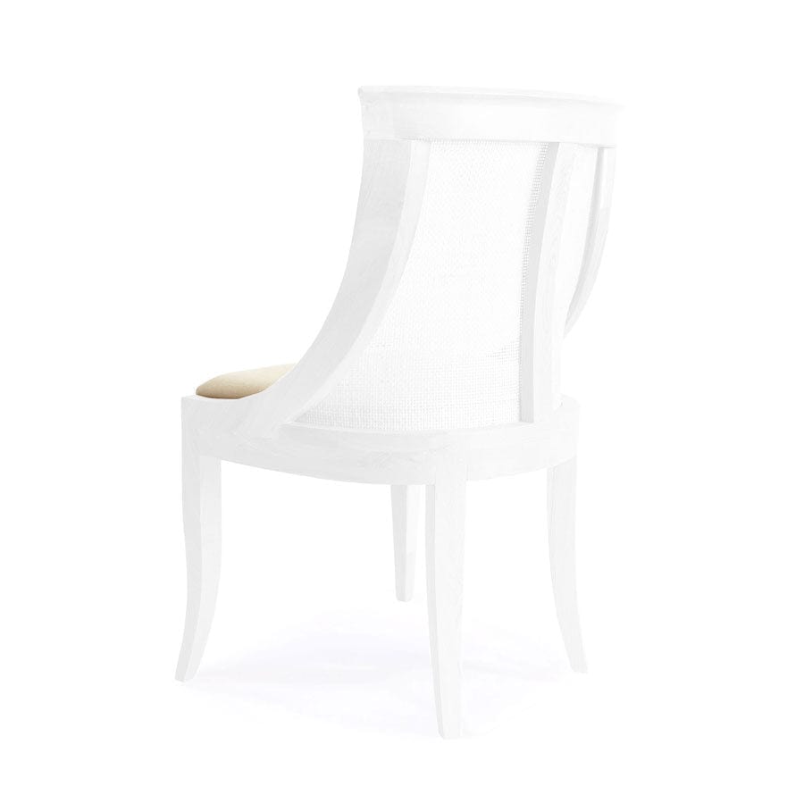 Madrid  Dining Chair White By Black Mango