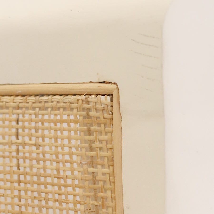 Madrid Dining Chair White and Natural - Seconds By Black Mango