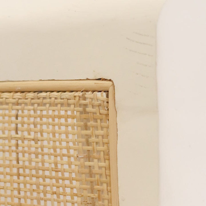 Madrid Dining Chair White and Natural - Seconds By Black Mango