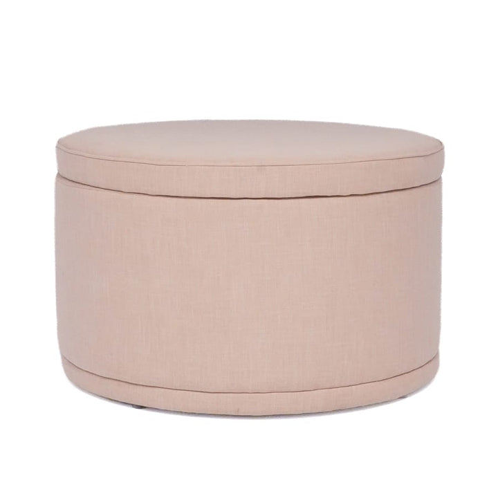 Mae Storage Ottoman Large Blush By Black Mango Interiors