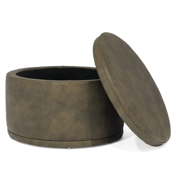 Mae Storage Ottoman Large Brunswick By Black Mango Interiors