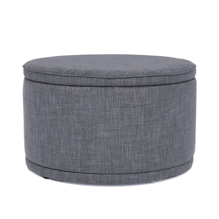 Mae Storage Ottoman Large Charcoal By Black Mango Interiors