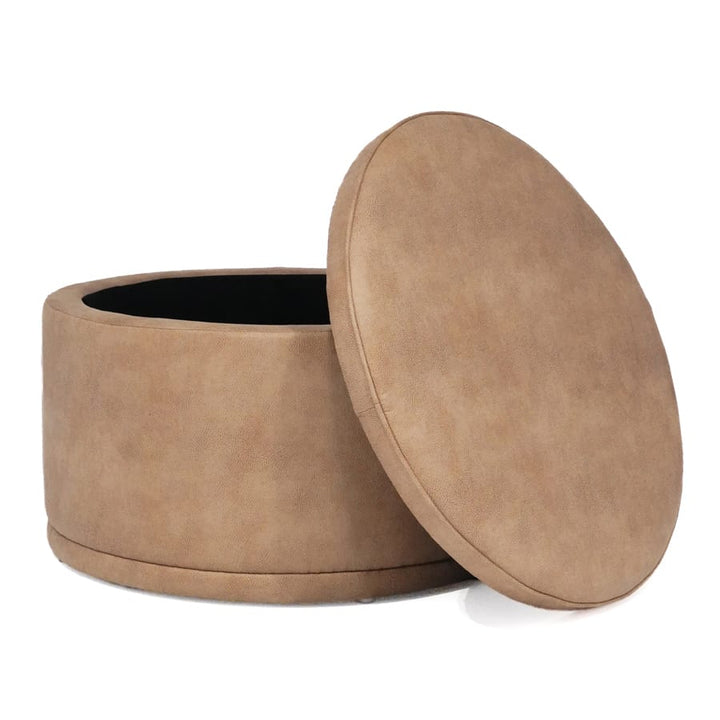 Mae Storage Ottoman Large Fawn By Black Mango Interiors