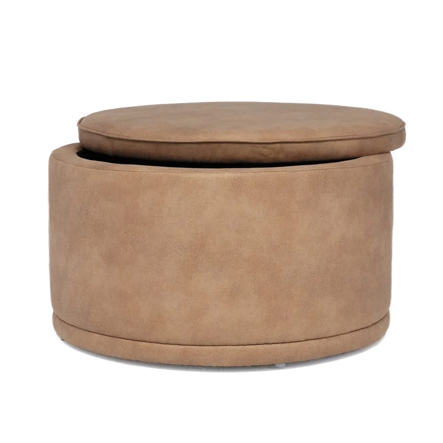 Mae Storage Ottoman Large Fawn By Black Mango Interiors