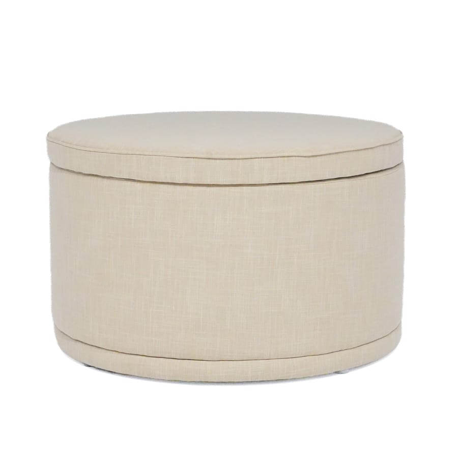 Mae Storage Ottoman Large Linen By Black Mango Interiors