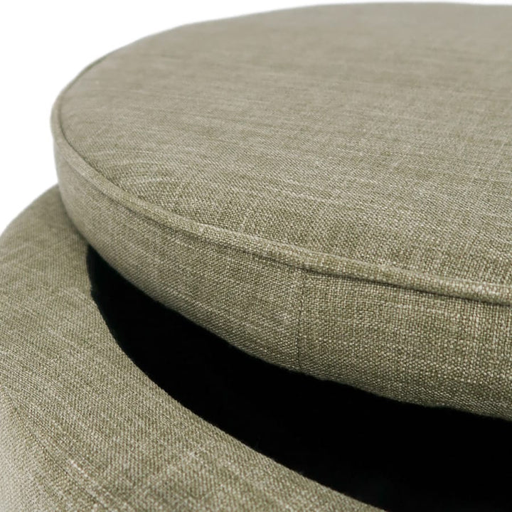 Mae Storage Ottoman Large Olive By Black Mango Interiors