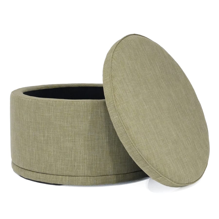 Mae Storage Ottoman Large Olive By Black Mango Interiors
