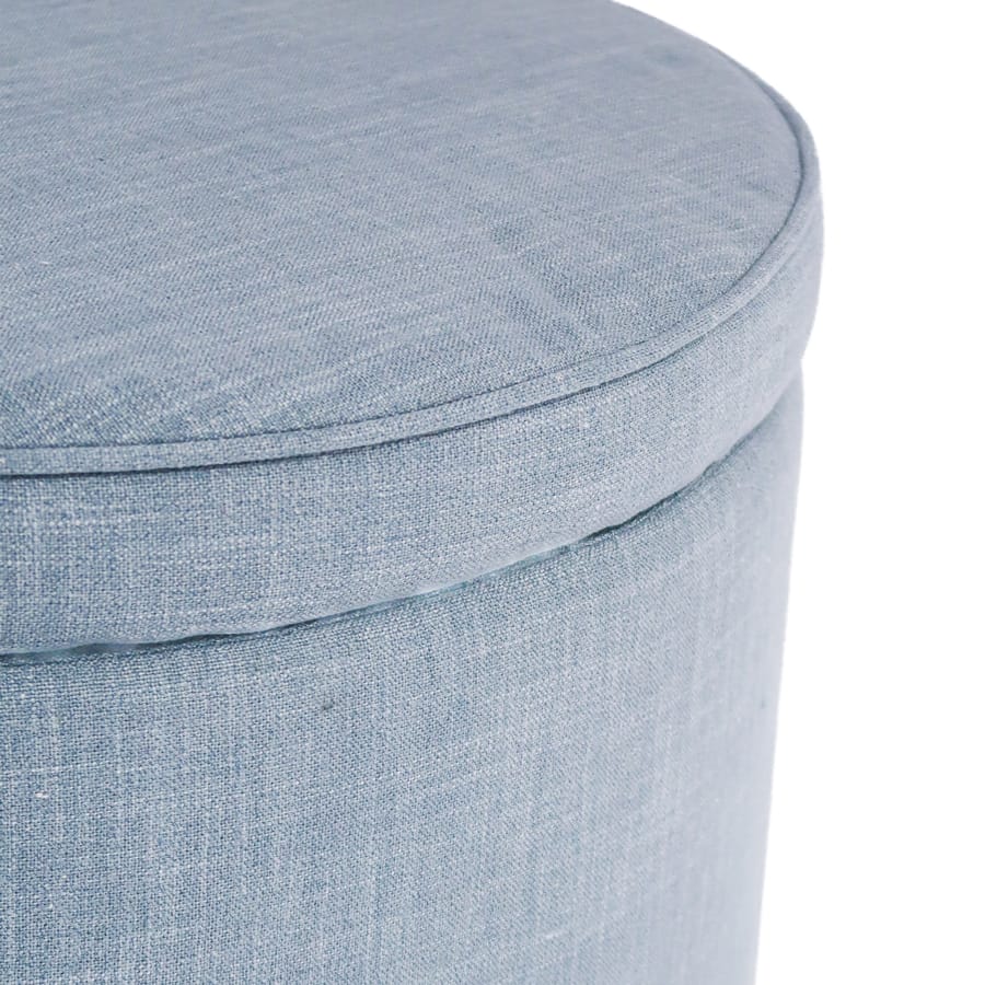 Mae Storage Ottoman Large Sky By Black Mango Interiors