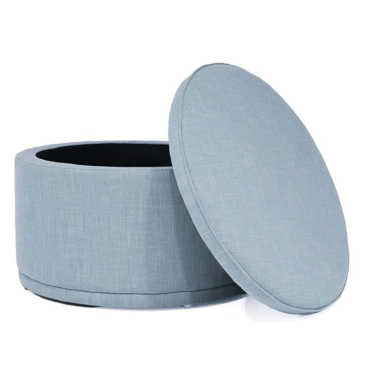 Mae Storage Ottoman Large Sky By Black Mango Interiors